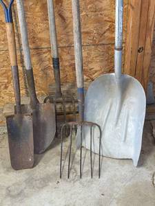 lot 1656 image: Long Handled Garden Tools