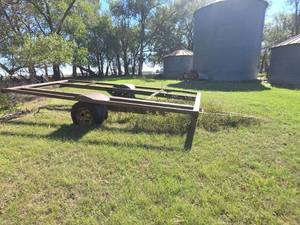 lot 2007 image: Trailer Frame (TIRE CONDITION UNKNOWN BUT WILL NEED AIR) - see description for removal information