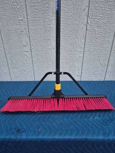 lot 234 image: Broom with Squeegee Attachment Push Broom