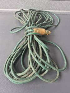 lot 238 image: Green Extension Cord with Yellow Plug