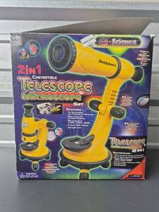 lot 241 image: e.Science 2in1 Convertible Telescope Microscope Set 93 Pieces
