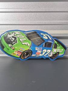 lot 249 image: NASCAR #37 Mark Green Wolf Racing Metal Wall Hanging