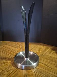 lot 280 image: Paper Towel Holder Stand with Two-Arm Design