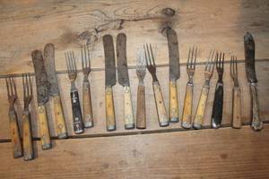 lot 2775 image: Antique Silverware