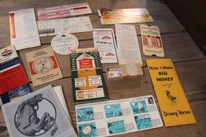 lot 2785 image: Vintage John Deere Fertilizer Calculator and More
