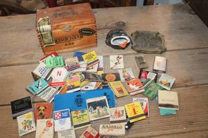 lot 2810 image: Vintage Ashtrays, Zippo Lighter, Matchbooks & More