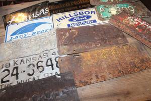 lot 2832 image: Antique License Plates