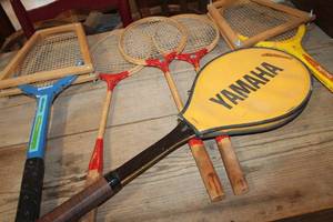 lot 2881 image: Vintage Tennis Racket and More