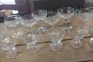 lot 2921 image: Vintage Glass Stemware