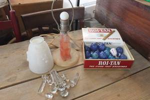 lot 2953 image: Antique Lamp Base untested, Light Bulbs & More