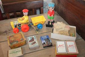 lot 2982 image: Vintage Fisher Price Pull Toy and More