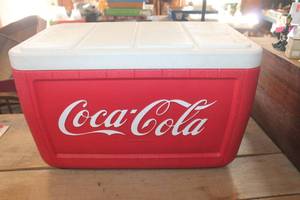 lot 3018 image: Coleman Coca-Cola Cooler