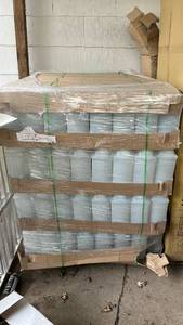 lot 24455 image: Lot of White Plastic Carboy Containers 2.5 Gallon with Handles