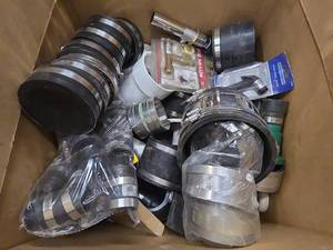 lot 11661 image: Coupling, PVC Connectors,  Drains, and More - Plumbing Bulk Lot&nbsp