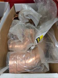 lot 11679 image: PVC Copper Coupling Fittings Lot Assorted Sizes