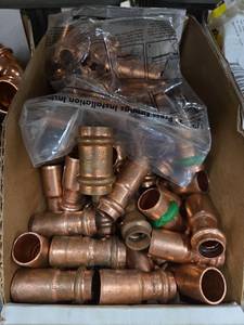 lot 11684 image: Copper Plumbing X Press Fittings in Various Sizes