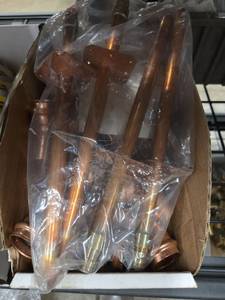 lot 11686 image: Copper Plumbing Fittings Lot Elbows Tees Couplings