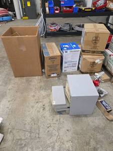 lot 11702 image: Plumbing Accessories Including Toilet Tank, Thermal Expansion Tank, And Tri Shield Boot Covers