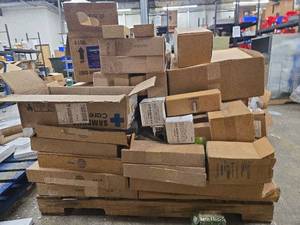 lot 18745 image: Bulk Lot of Various Supplies including Pump ASM Drain, Range Oven Bake Element, Appliance Replacement Parts, Ice Maker Kits, and Much More