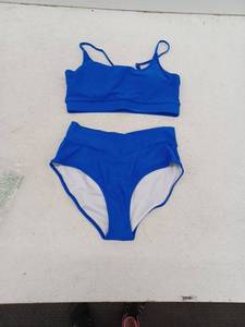 lot 18352 image: Womens Blue Two-Piece Swimsuit, Small