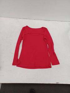 lot 18360 image: Red Long Sleeve Top Size Medium