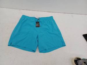 lot 18367 image: Turquoise Swim Shorts with Mesh Lining, XL