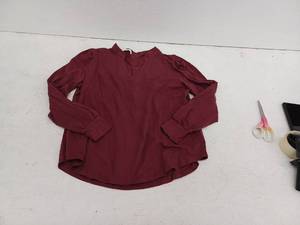 lot 18378 image: Women Long Sleeve Blouse with Puffed Sleeves, XXL