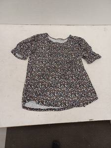 lot 18381 image: Floral Print Short Sleeve Top, XL