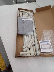 lot 18424 image: FAMILL Bed Rail for Toddlers, Gray, 60 Inch
