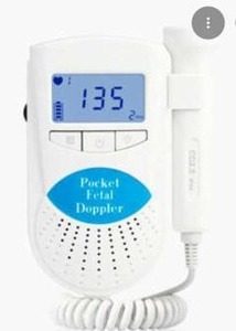 lot 18432 image: Hopetiger Pocket Fetal Doppler Baby Heartbeat Monitor, 2 Pack
