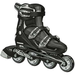 lot 18451 image: Roller Derby V-Tech 500 Inline Skates Mens BlackWhite, 6-9
