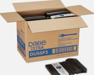 lot 18454 image: Dixie Ultra DUSSF5 Polystyrene Food Service Forks