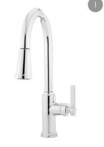 lot 18468 image: Proflo PFXCM1M214 1.8 Gpm Single Handle Kitchen Faucet, Polished Chrome