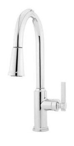 lot 18470 image: Proflo PFXCM1M214 1.8 Gpm Single Handle Kitchen Faucet, Polished Chrome