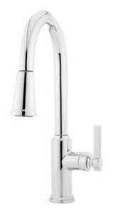 lot 18487 image: Proflo PFXCM1M214 1.8 Gpm Single Handle Kitchen Faucet, Polished Chrome