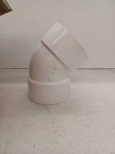 lot 18500 image: 6 Inch PVC Elbow Pipe Fittings, 2 Pack