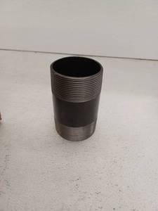 lot 18506 image: Steel Pipe Nipple Threaded Coupling, 9 pieces, 3 x 5 12 Inch