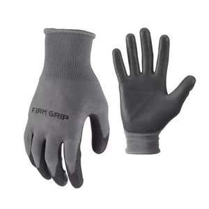 lot 18510 image: Firm Grip Polyurethane Work Gloves Large 12-Pack 65342-50