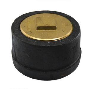 lot 18516 image: Jones Stephens 6 Service Weight Push-On Cleanout Plug C36006, 4 Pack