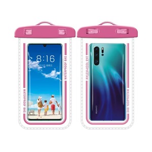 lot 43709 image: NEW Waterproof Phone bag android or iphone float fishing trip. Dry pouch for phone. PINK