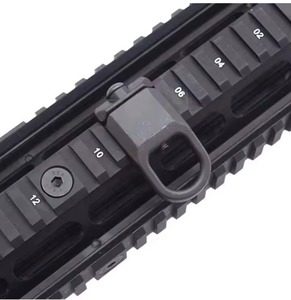 lot 44444 image: NEW Rifle Sling Quick Release 20mm Two Point Traditional Sling Mount BLACK
