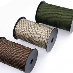 lot 46705 image: NEW 550 Cord 328 Ft Roll Nylon Rope Paratrooper Cord String BLACK