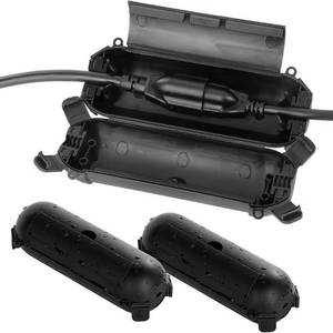 lot 46709 image: NEW Electrical Cord Connection Box Waterproof Cover Outdoor Power Cord Cover BLACK