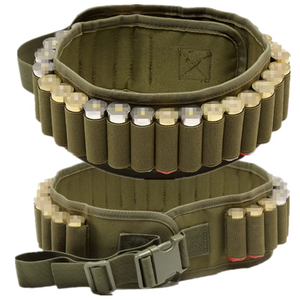 lot 46711 image: NEW Tactical 12 or 20 Gauge Shotgun Shell Bandolier Shell Ammo Pouch Holder 30 Round BLACK