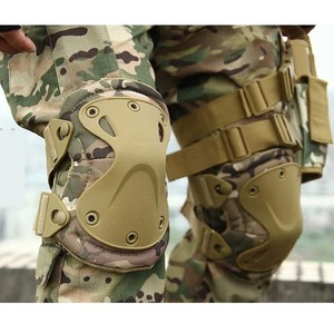 lot 47710 image: NEW Tactical Elbow Pads and Knee Pads Full Set Universal Fit TAN RETAIL $30.00