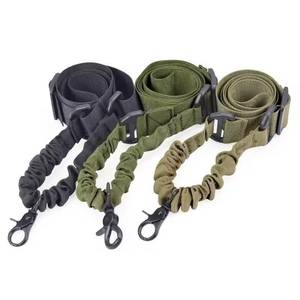 lot 47713 image: Single Point Gun Sling Tactical Cross-Band Gun Strap Lanyard GREEN