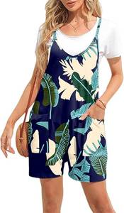 lot 446722 image: NEW STOLKISS Womens Casual Summer Romper - Adjustable Strap Sleeveless Jumpsuit XL