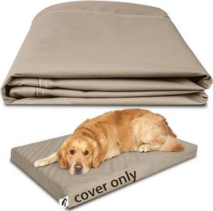 lot 65856 image: Waterproof Pet Bed Cover with Zipper - Hairproof Replacement Liner for Dog Beds