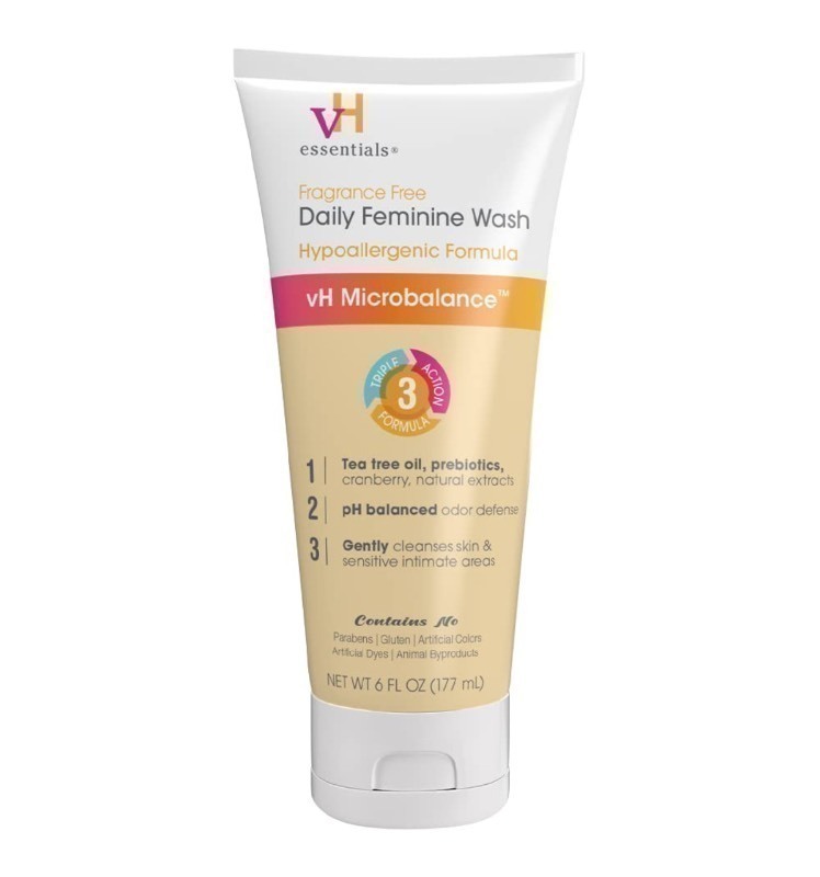 lot 252 image: New 6pc Case of vH Essentials Daily Feminine Wash - Fragrance Free, Hypoallergenic w Tea Tree Oil & Prebiotic - For Ph Balance, Intimate Odor Block, Vaginal Health - Gentle Formula Body Care - 6 Fl Oz per Bottle