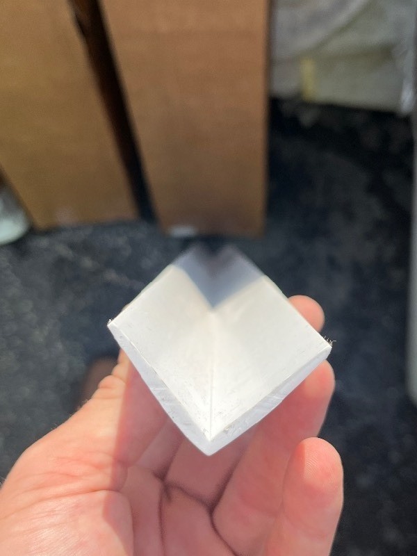 lot 450 image: Bundle of 10 Roughly 3 x 1 x 1 L Shaped PVC Corner Pieces - Great Utility - Cut to Size